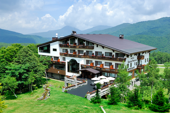 避暑地の奥志賀高原